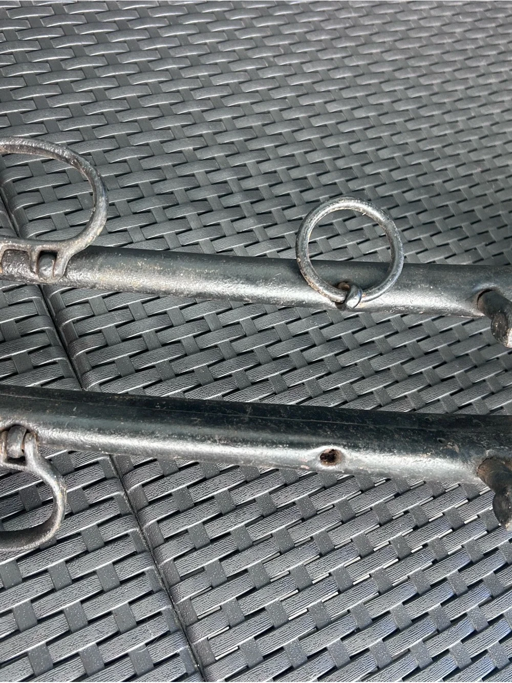 Vintage USHCO Steel & Brass Horse Hames – Antique Farmhouse Decor